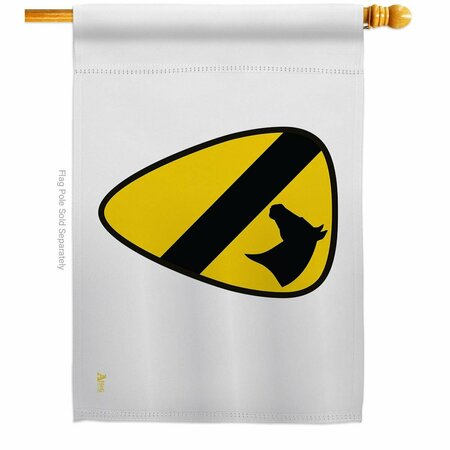 GUARDERIA 28 x 40 in. 1st Cavalry House Flag with Armed Forces Army Double-Sided Horizontal Flags  Banner GU3875662